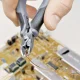 Šoninės kirpimo replės elektronikai KNIPEX 77 12 115 ESD, 115 mm