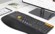 Belaidė ergonomiška klaviatūra Delux GM905DB BT+2.4G, pilka/oranžinė