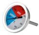 Smoker Grill Thermometer 2-in-1 Analog BBQ Temperature Gauge 0-300°C