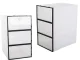 Shoe Organizer Box with Transparent Flap