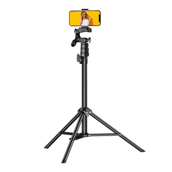 APEXEL APL-JJ070 70" Camera Phone Tripod Stand with Phone Holder and Remote Control, 51 - 178 cm