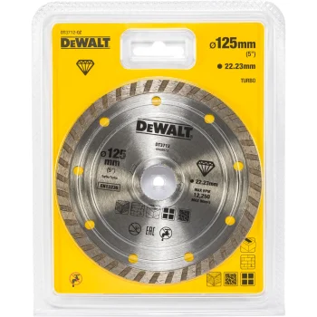 DeWalt DT3712-QZ Eco1 Turbo deimantinis pjovimo diskas, 125 mm