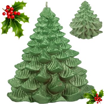 Decorative Christmas Tree Shaped Candle (8 cm, Mixed Colors)