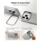 ESR Leather Kickstand MagSafe dėklas skirtas iPhone 18 Pro Max / 17 Pro Max, pilkas