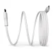 Puro Magnetinis USB-C į USB-C 60W laidas, 1m, baltas