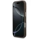 Guess Peony Hot Stamp MagSafe dėklas iPhone 17 Pro telefonui, rudas