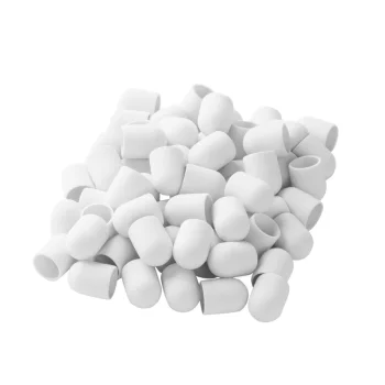 Exo Hard Cap White Abrasive Caps 13mm 150 Grit (100 Pcs)