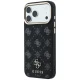 Guess Peony 4G Small Logo MagSafe dėklas telefonui iPhone 17 Pro / 18 Pro, Juodas