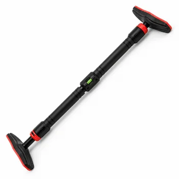 Reguliuojamas prisitraukimų skersinis durims, 70-100 cm, juodas/raudonas