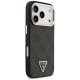 Guess dėklas iPhone 17 Pro telefonui 4G PU Leather, juodas