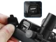 Motorcycle Phone Mount with USB Charger, Adjustable Handlebar Holder, Black