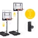 Laisvai pastatomas krepšinio stovas Movepro, reguliuojamas iki 210 cm
