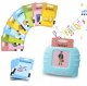 English Learning Toy for Kids Interactive Flash Card Reader Telcon Cat, blue
