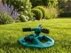3-Arm Rotary Garden Sprinkler, Green/Black