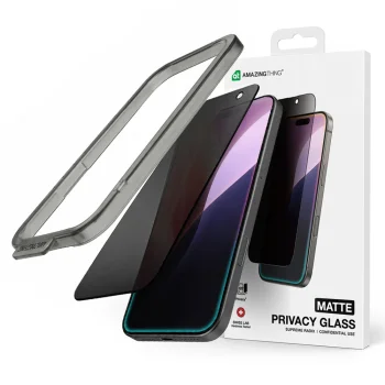 Apsauginis stiklas AmazingThing Titan FusionFilter 7 iPhone 17 Pro, matinis