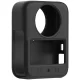 Silikoninis dėklas Puluz DJI Osmo 360 kamerai su objektyvo dangteliu PU783B, juodas