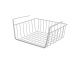 Under-Shelf Hanging Metal Basket, White