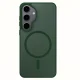 Dėklas 3mk Smoke MagCase skirtas Samsung Galaxy S25, žalias permatomas