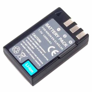 Extra Digital Battery for Nikon EN-EL9 / EN-EL9a / EN-EL9e, 1200mAh