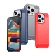 Dėklas iPhone 15 Pro su anglies pluošto raštu Carbon Case, juodas
