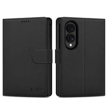 Tech-Protect Wallet atverčiamas dėklas Samsung Galaxy Z Fold 8, juodas