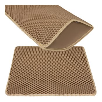 Cat Litter Trapping Mat Honeycomb 60x45cm Purlov, Beige