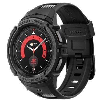 Samsung Galaxy Watch 5 Pro (45 mm) Spigen Rugged Armor Case Cover, Black