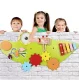 Medinė krokodilo formos Montessori sensorinė lenta