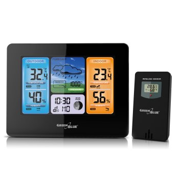 Belaidė meteorologinė stotelė Greenblue GB522 su WiFi