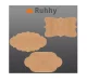 Self-Adhesive Labels, 300 Pcs, 3×5 cm, Brown