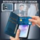 Samsung Galaxy A55 ( SM-A556B/DS ) LC.IMEEKE PU Leather Wallet Protective Book Case Cover, Blue