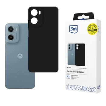 3mk Matt Case dėklas Motorola Moto G05 / E15 G4, matinis juodas