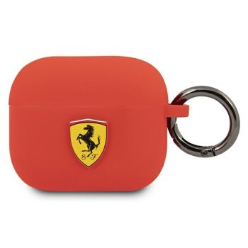 Ferrari FEA3SILRE Silicone dėklas Apple AirPods 3 ausinėms raudonas