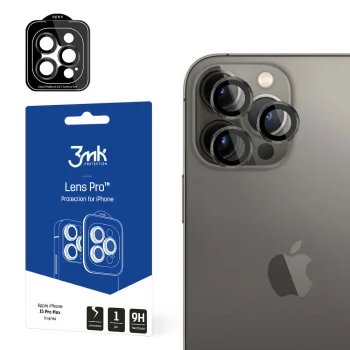 3Mk Lens Protection Pro kameros stiklas Apple iPhone 15 Pro Max, grafitinis