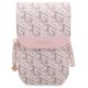 Guess G Cube Stripe rankinė telefonui GUWBHGCFSEP, rožinė