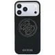 Dėklas Guess Perforated 4G Gold Logo MagSafe skirtas iPhone 17 Pro / 18 Pro, juodas