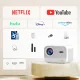 Yaber L2s LCD FullHD 1080p multimedijos projektorius su JBL garsiakalbiais, baltas