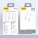 Dudao L25SC USB-C į USB-C laidas 60W 2m, baltas