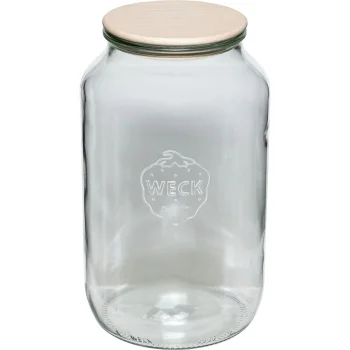 WECK stiklinis indas su mediniu dangteliu 3 l, 100 mm
