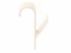 Vonios radiatoriaus rankšluosčių kabliukas, kreminis