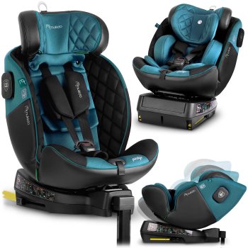 Nukido Prestige Line 710101 automobilinė kėdutė, 0-36 kg, Isofix, Black/Blue