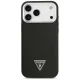 Guess Grained Triangle Logo MagSafe Phone Case Cover iPhone 17 Pro - black