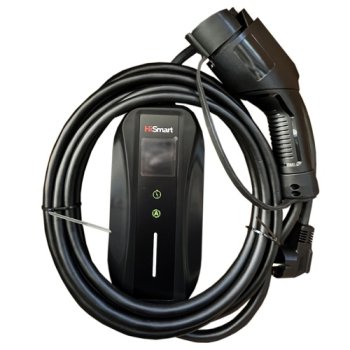 Nešiojamas elektromobilio įkroviklis Hismart Type 1 - Schuko, 3.5kW, 5m