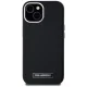 Karl Lagerfeld FW Metal Plate MagSafe dėklas telefonui iPhone 15, juodas
