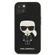 Karl Lagerfeld Saffiano Ikonik dėklas, skirtas iPhone 13 mini, juodas