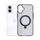 3MK Smoke Case Mag&Stand dėklas, skirtas Apple iPhone 16 Plus, skaidrus dūminis