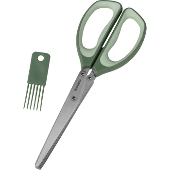 Brabantia TASTY+ žolelių žirklės su 5 ašmenimis, 22,2 cm, Fir Green
