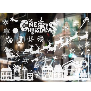 Christmas Window Stickers, Santa Claus, 35x50 cm