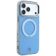 Mercedes with ring Stand and Iconic Logo MagSafe dėklas iPhone 18 Pro / 17 Pro, mėlynas