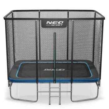 Stačiakampis sodo batutas su tinklu ir kopėčiomis Neo-Sport 305x213 cm